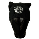 SLF 'Weirdo Mosher Freak' (Black) Slouch Beanie Hat Front