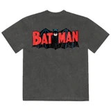 Batman 'with Robin Classic Logo' (Charcoal Grey) Stone Wash Limited Edition T-Shirt