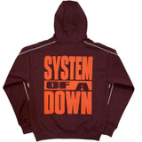 System of a Down 'Dusseldorf Event Tour '26' (Maroon Red) Pull Over Hoodie
