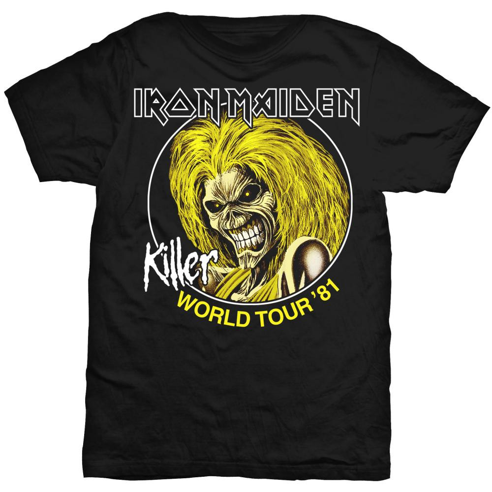Iron Maiden Killers Eddie T-Shirt Für Männer – Offiziell Lizenziert, 100% Baumwolle, Large Graphic Auf Schwarz