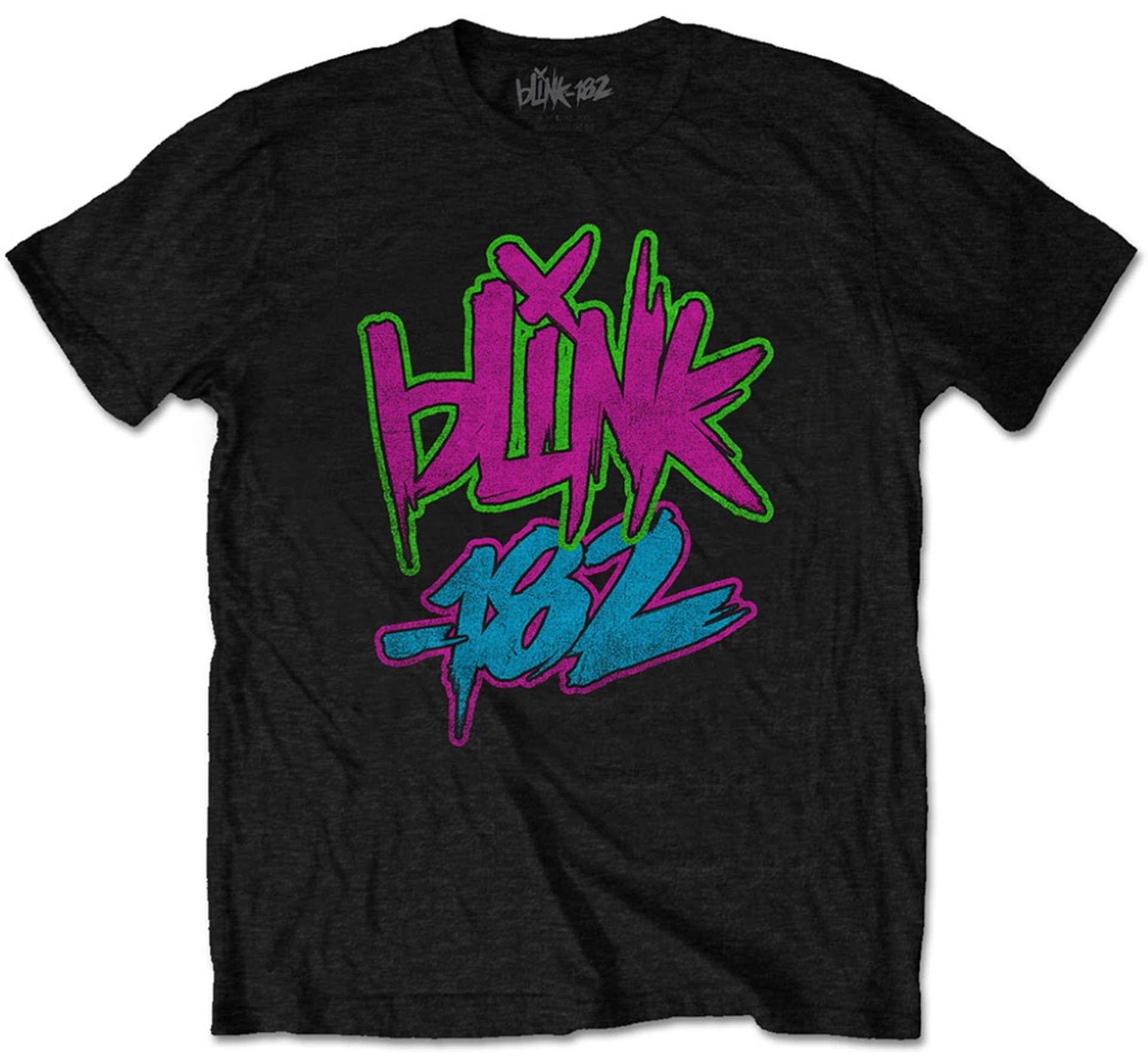 Blink 182 'Neon Logo' (Black) T-Shirt