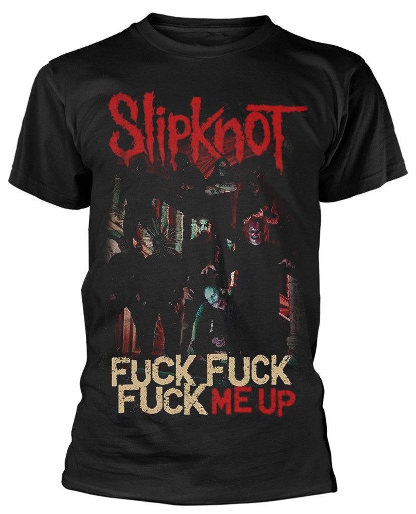 T-shirt Slipknot 'Fuck Me Up' Noir - Taille SKTS18MB, 100% Coton, Neuf Avec étiquette