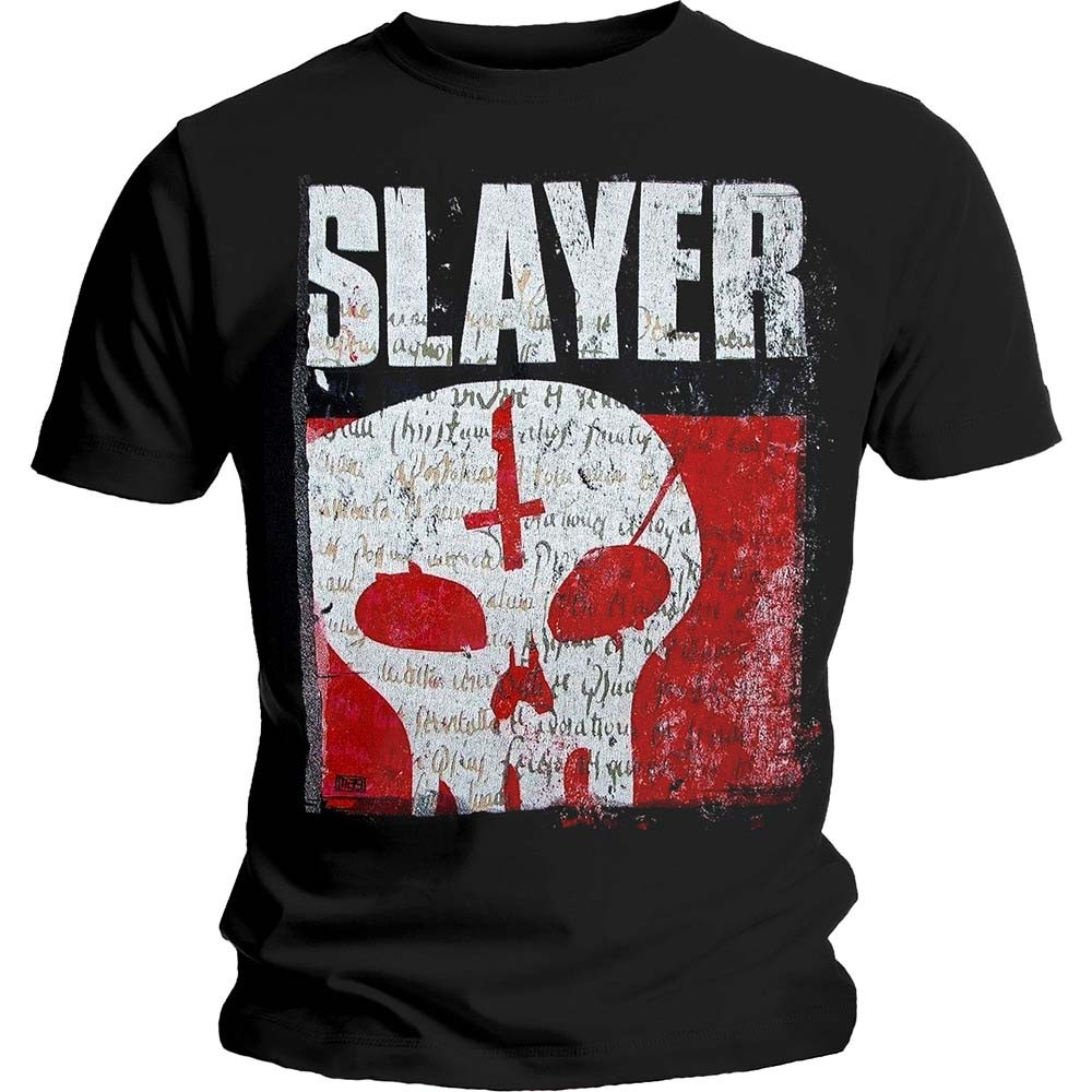 Sweat à Capuche Slayer 'Skull' Homme - Coupe Regular, 50% Coton 50% Polyester - Licence Officielle