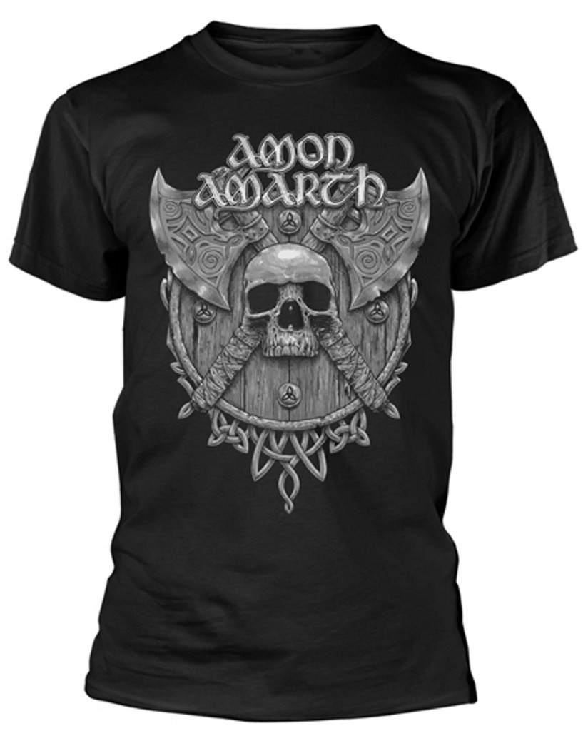 Amon Amarth T-Shirt Manica Lunga Uomo – Skull Grigio – Licenza Ufficiale XXL - 2