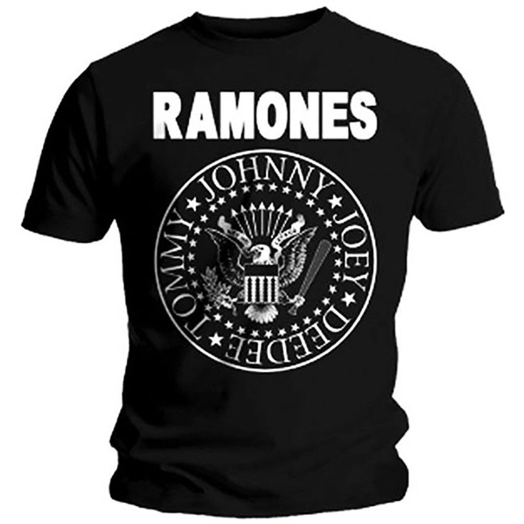Ramones 'Seal' (Black) T-Shirt (Plus Sizing)