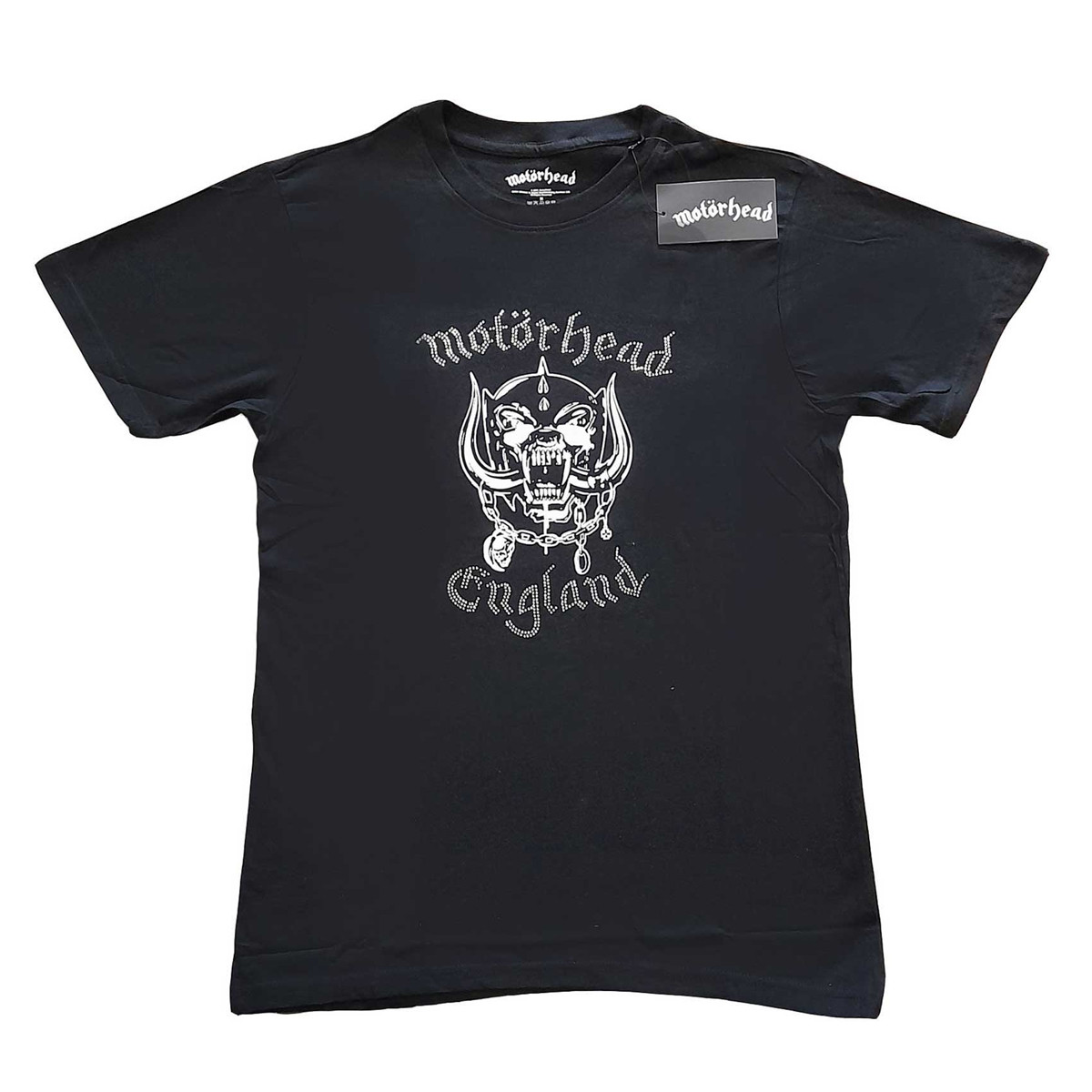 T-shirt Officiel Motörhead England – Rock Heavy Metal Noir Coton Unisexe Adulte – Logo Iconique Band Britannique