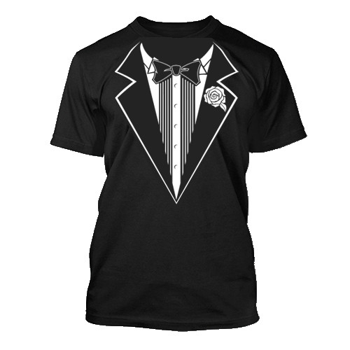 Tuxedo Suit & Bow Tie T-Shirt
