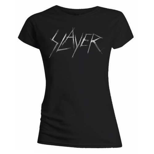 Slayer 'Scratchy Logo' Womens Fitted T-Shirt