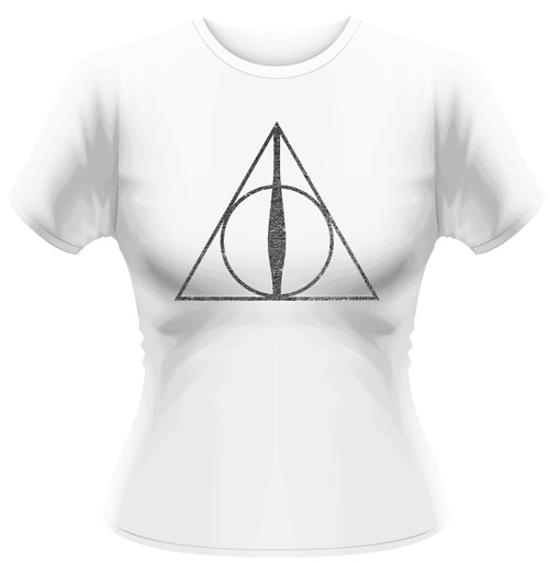 Harry Potter 'Deathly Hollows Symbol' Womens Fitted T-Shirt