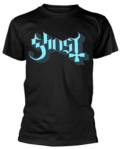 Ghost 'Blue/ Grey Keyline Logo' T-Shirt