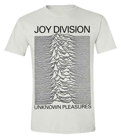Joy Division 'Unknown Pleasures (White)' T-Shirt