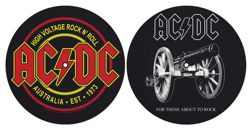 AC/DC 'For Those About To Rock/High Voltage' Turntable Slipmat Set AC/DC 'For Those About To Rock/High Voltage' Turntable Slipmat Set