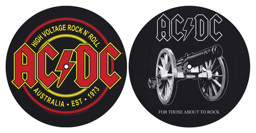 AC/DC 'For Those About To Rock/High Voltage' Turntable Slipmat Set