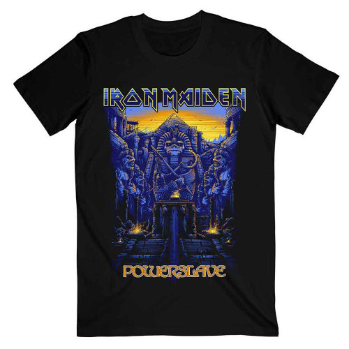 Iron Maiden 'Dark Ink Powerslaves' (Black) T-Shirt