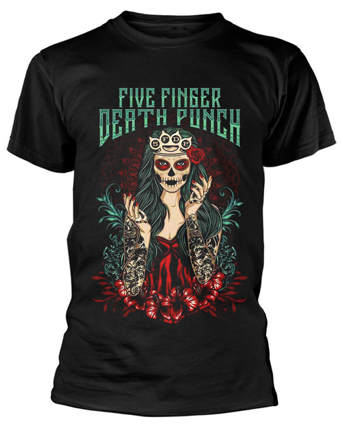 Five Finger Death Punch 'Lady Muerta' T-Shirt
