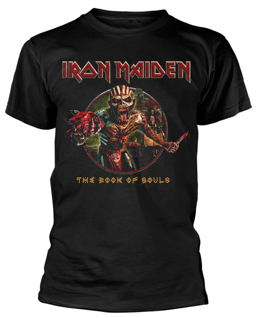 Iron Maiden 'Book Of Souls Eddie Circle' (Black) T-Shirt