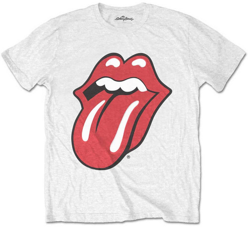 Rolling Stones 'Classic Tongue' (White) T-Shirt