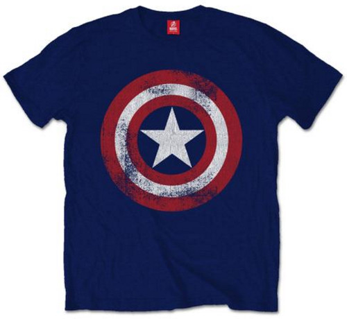 Marvel Captain America 'Shield Distressed' T-Shirt