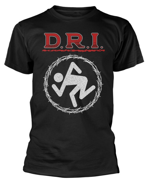 T-Shirt Dirty Rotten Imbeciles 'Barbed Wire' Noir - Merchandising Officiel