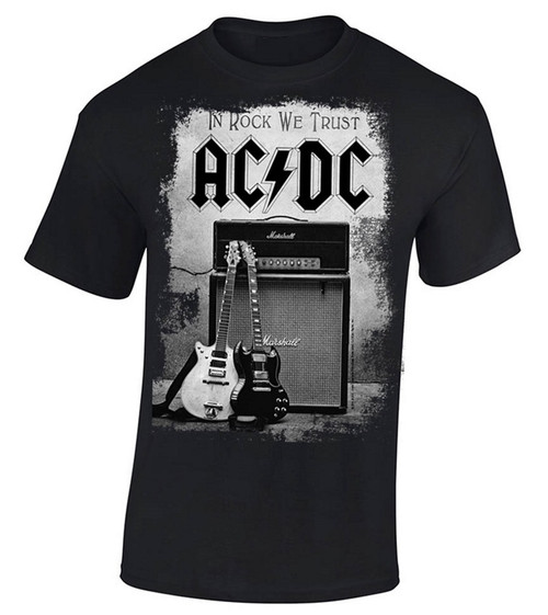 AC/DC 'In Rock We Trust' (Black) T-Shirt