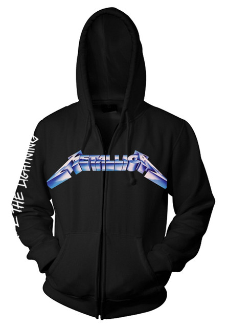 Metallica 'Ride The Lightning' Zip Up Hoodie