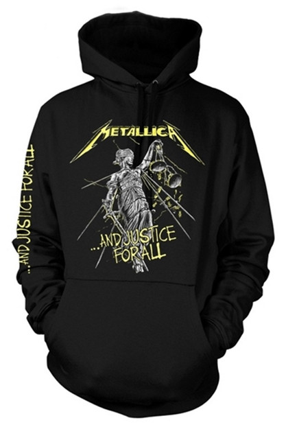 Metallica 'And Justice For All Tracks' Pull Over Hoodie