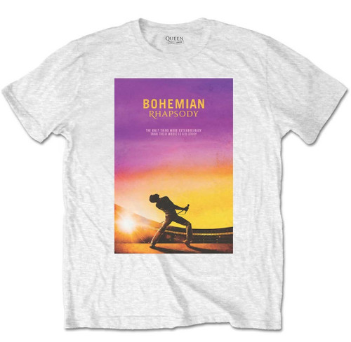 Queen 'Bohemian Rhapsody Film Poster' (White) T-Shirt