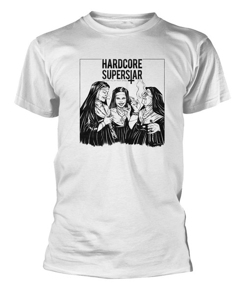Hardcore Superstar 'YCKMRNR Album' (White) T-Shirt
