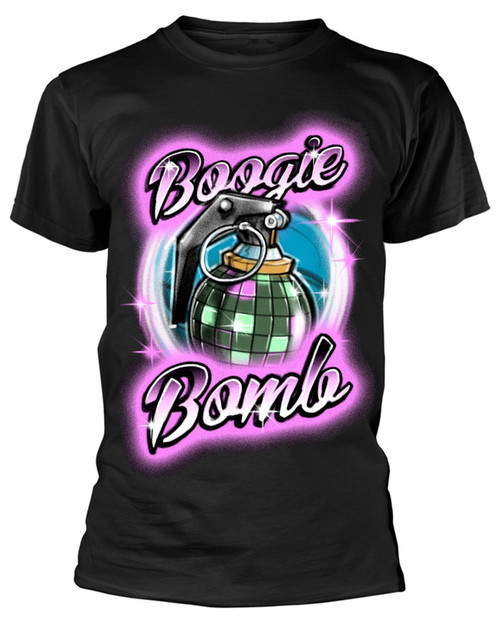 Fortnite 'Boogie Bomb Airbrush' Adults (Black) T-Shirt