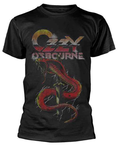 Ozzy Osbourne 'Vintage Snake' (Black) T-Shirt