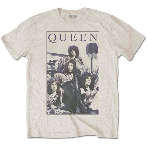 Queen 'Vintage Frame' (Sand) T-Shirt