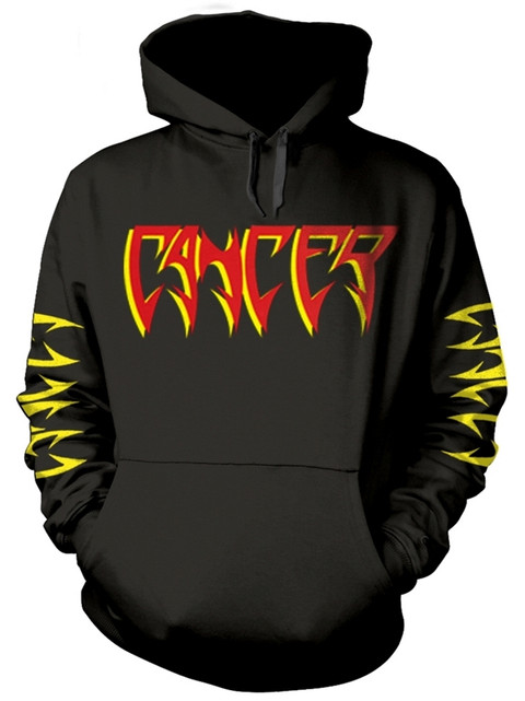 Cancer 'To The Gory End' (Black) Pull Over Hoodie