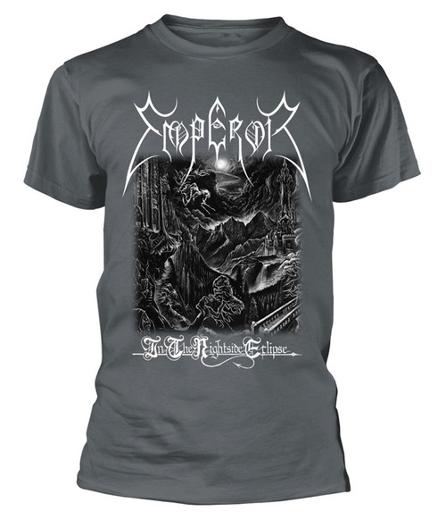 Emperor 'In The Nightside Eclipse' (Grey) T-Shirt