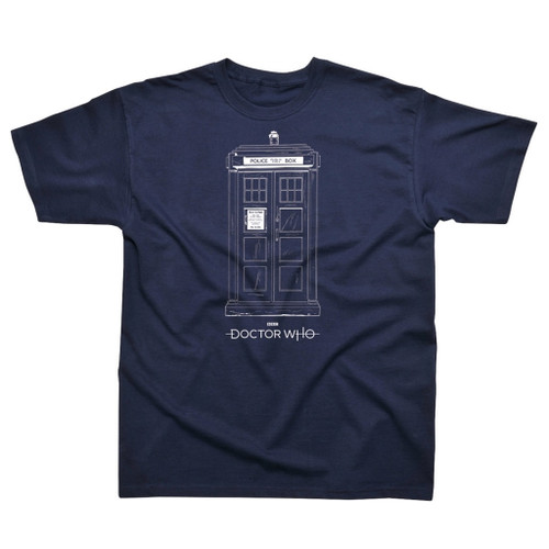 Doctor Who 'Tardis' (Blue) T-Shirt