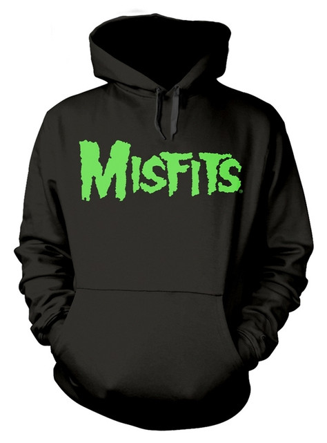 Misfits 'Glow Jurek Skull' (Black) Pull Over Hoodie