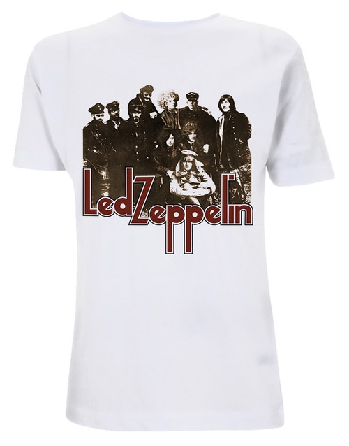 Led Zeppelin 'II Photo' (White) T-Shirt