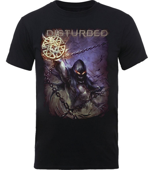 Disturbed 'Vortex Colours' (Black) T-Shirt