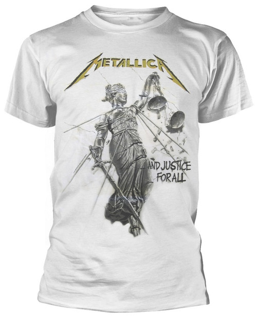 Metallica 'And Justice For All' (White) T-Shirt