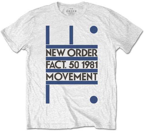 New Order 'Movement' (White) T-Shirt