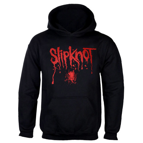 Slipknot 'Splatter' (Black) Pull Over Hoodie Front