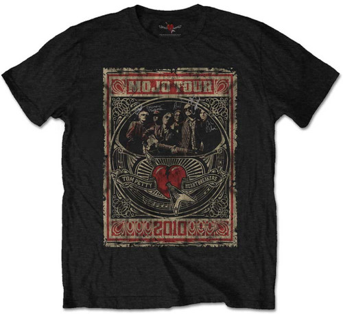 Tom Petty & The Heartbreakers 'Mojo Tour' (Black) T-Shirt