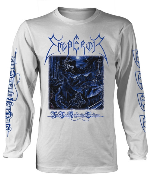 Emperor 'In The Nightside Eclipse' (White) Long Sleeve Shirt