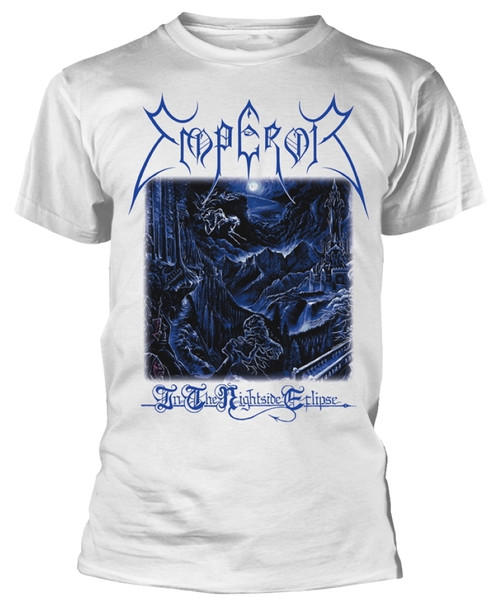 Emperor 'In The Nightside Eclipse' (White) T-Shirt