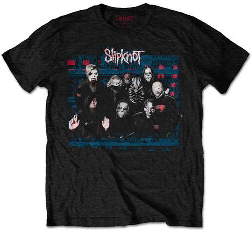 Slipknot 'WANYK Glitch Group' (Black) T-Shirt