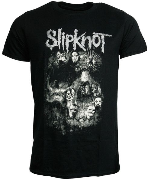 Slipknot 'Skull Group' (Black) T-Shirt