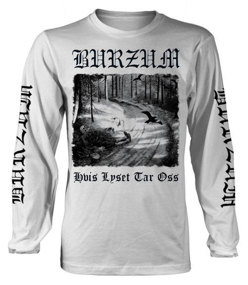 Burzum 'Hvis Lyset Tar Oss' (White) Long Sleeve Shirt