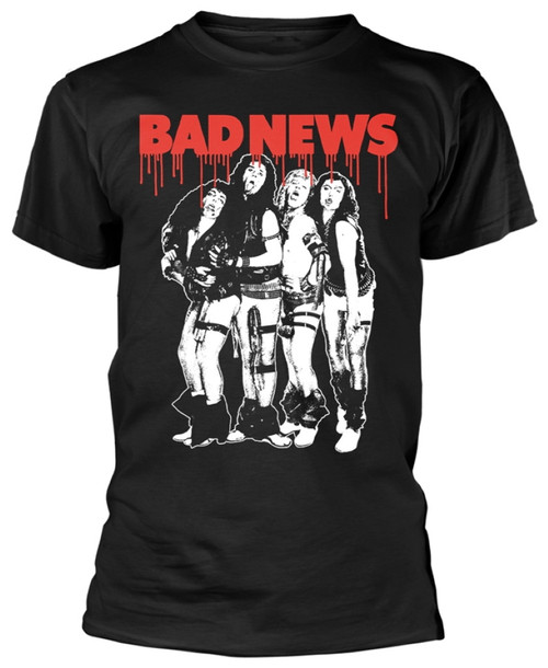 Bad News 'Band Photo' (Black) T-Shirt