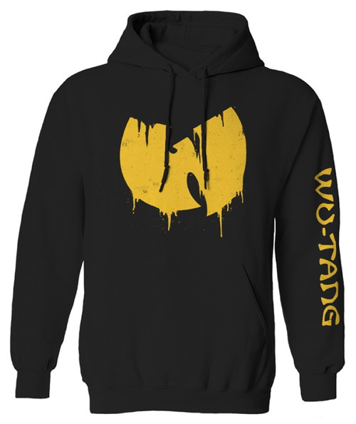 Wu-Tang Clan 'Sliding Logo' (Black) Pull Over Hoodie