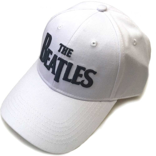 The Beatles 'Drop T Logo' (White) Baseball Cap