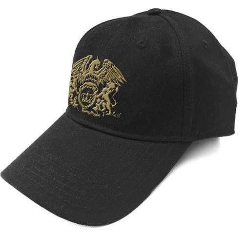 Queen 'Gold Classic Crest' (Black) Snapback Cap